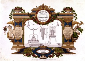 ジャカード織機メーカー「カイヨ・ド・リヨン」の広告。1840.