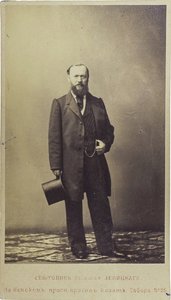 アレクサンドル・オストロフスキー - 劇作家アレクサンドル・N・オストロフスキー(1823-1886)の肖像、匿名。写真 作： Unknown artist