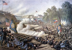 アメリカ南北戦争（1861年～1865年）。第一次コリンスの戦い（ミシシッピ州）4月29日～6月10日 作： Unknown artist