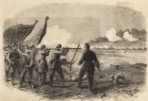 アメリカ南北戦争 シーダー・クリークの戦い 1864年10月18日 シェナンドア渓谷にて- 分離独立戦争（1861年～1865年）またはアメリカ南北戦争：10月19日 作： Unknown artist