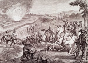 アメリカ独立戦争：ペンサコーラの包囲とスペイン軍の勝利（19世紀の彫刻作品 作： Unknown artist