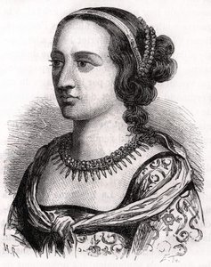 ボージューの女」と呼ばれたアンヌ・ド・フランス（1461～1522年）。 作： Unknown artist