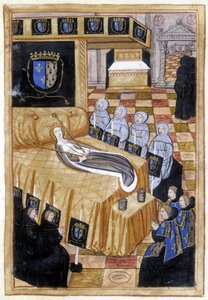 死の床に就くブルターニュのアンネ（1514年 作： Unknown artist