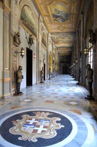建築：マルタ共和国のヴァレッタ（La Valletta）にあるマルタ騎士団のグランドマスターの宮殿の様子（写真