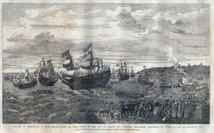 1612年10月16日、プファルツ出身のフレデリック5世（1596-1632）が、ジェームズ1世（1566-1625）の娘であるイングランド王女エリザベート（1596-1662）と結婚するために、グラーブゼンド港に到着。彼を迎えたのは、ジェームズ・ヘイ（第1代カーライル伯爵）（1580年頃～16 作： Unknown artist