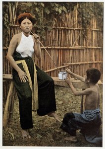 アヘンを吸うアジア人女性（1898年頃 作： Unknown artist