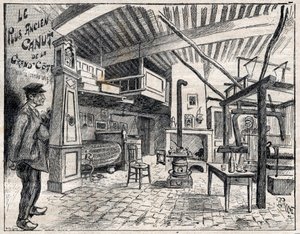 リヨンのカヌート工房 - 1814年創業のグラン・コート最古のカヌート 1895年の "Le Progres illustrious "誌に掲載された彫刻。 作： Unknown artist