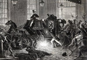 1858年1月1日、ナポレオン3世に対するフェリーチェ・オルシーニの攻撃 - アンリ・マルタンの「L