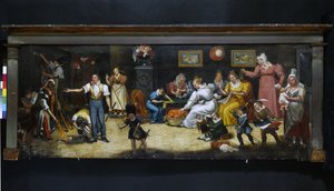 良き父へ。家具職人兼装飾家の看板。1825年頃、パリ5区、ムフェタール通り（看板） 作： Unknown artist