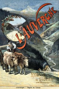 オーヴェルニュ山脈、リオラン地方、観光広告、19世紀後半 作： Unknown artist