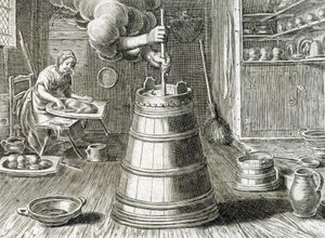 バター・チーズ作りのためのバラット - 刻印