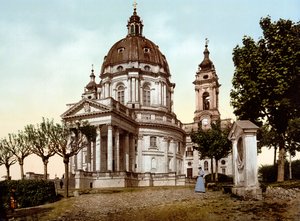 1890年、イタリアのトリノ（Torino）にあるBasilica della Superga（Basilica of Superga）。 作： Unknown artist