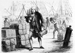 フランスの植物学者、博物学者、ベルナール・ド・ジュシュー（1699-1777）。1856年
