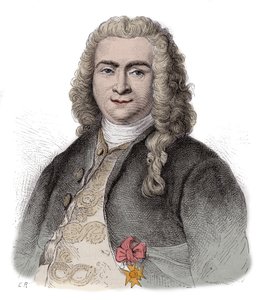 Bertrand Francois Mahe de La Bourdonnais (1699-1753), フランスの提督、Compagnie francaise des Indes Orientalesの管理者、Maskaryignesの総督 - Bertrand-Francois Mahe de la Bourdonnais (1699-1753) - French and Portuのキャプテン。 作： Unknown artist