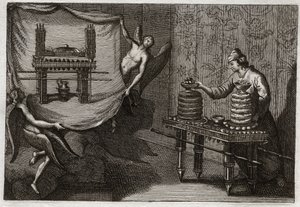 ローヤルモンの聖書、旧約聖書。幕屋の提案パンのテーブル。1811年のイラスト。 作： Unknown artist