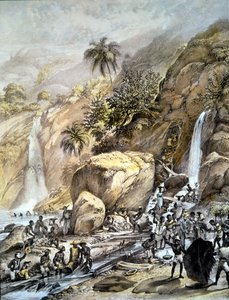 ブラジル、イタコルミ山脈（ミナス・ジェライス州）の溶岩に金鉱石を発見。1820