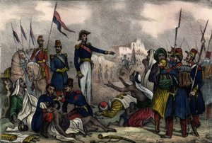 アフリカのフランス軍のアラブ人捕虜の収容所（アルジェリア 作： Unknown artist