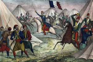 1843年5月16日、アルジェリアのAbd-el-KaderのSmallaをAumale公爵が占領。Storia d