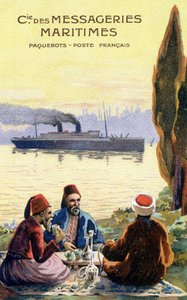 フランスの世界的な運送会社の段ボール。 作： Unknown artist
