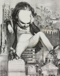 ヴィクトル・ユーゴーの似顔絵 (1802-1885) 作： Unknown artist