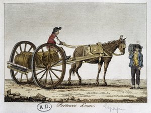 スペインのカートと水運車 - 19世紀
