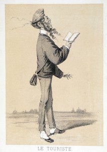 1866年頃のイギリス人観光客の漫画。