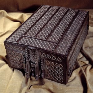 1527年のアミアン条約を収録したカセットが馬の運搬に使われる（シャルル5世に対するヘンリー8世とフランソワ1世の同盟）。パリ、国立公文書館 作： Unknown artist