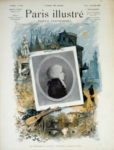 1787年のモーツァルトの「ドン・ファン（ドン・ジョヴァンニ）」の100周年記念。1887年10月22日発行の『イラストレイテッド・パリ』の1ページ目。パリ、カルナヴァレ美術館 作： Unknown artist