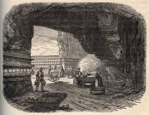 チーズ - ロックフォール・セラー - "PATRIE "の刻印 - ルシアン・ユアールのDESCRIPTION PECTUREQUIREQUE DE LA FRANCE IN 6 VOLUES - 19世紀末