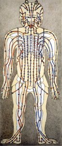 漢方薬。鍼を打つ場所には体の流れがある。19世紀には 作： Unknown artist