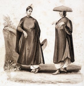 コヒチの女性。ベトナム v. 1850年 作： Unknown artist
