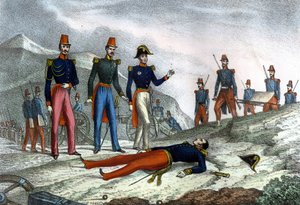 アルジェリアの征服。ダンレモン将軍、コンスタンティヌス攻略中に死去。1837年10月13日、Léon Galibert著「L
