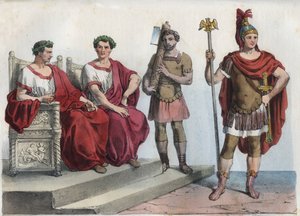 古代ローマの執政官とリクター-「宇宙万民の使用と風習」からの抜粋。または、最も遠い時代から現代までのすべての国の政府、法律、民兵、宗教の歴史」1856年 作： Unknown artist