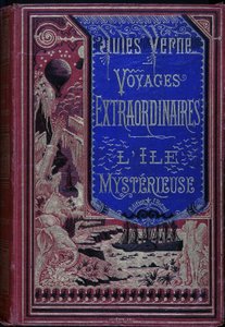 表紙「特別な旅。ジュール・ヴェルヌの「神秘の島」。 作： Unknown artist