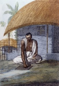 文化、文明、インド社会。ある占星術師の肖像、インド。 作： Unknown artist