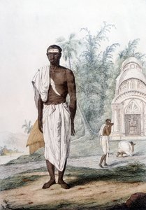 文化・文明・インド社会：インドの司祭であるブラーフマンの肖像。 作： Unknown artist