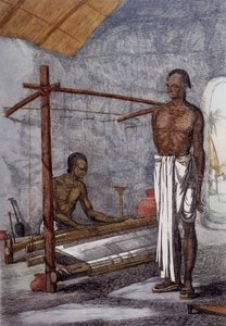 文化・文明とインド社会：インドの織工。 作： Unknown artist