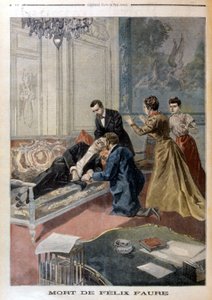 エリゼのサロンでのFélix Faureの死 - 1899年2月26日付の「Le Petite Journal」にて