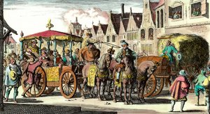 ヘンリー4世の死：1610年5月14日、フランソワ・ラヴァイヤック（1578 - 1610）によるヘンリー4世（1553 - 1610）の暗殺。17世紀のエングレーヴィング。個人蔵。 作： Unknown artist