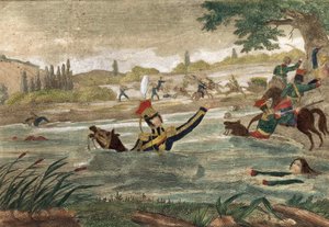 ヨーゼフ（ヨゼフ）・アントニー・ポニャトウスキー王子（1763年生まれ）の1813年のイールスター号通過時の死、当時の刻印 作： Unknown artist
