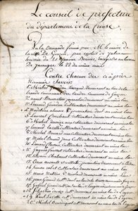 1823年4月23日のゲレ（クリュース）県議会の審議内容 作： Unknown artist