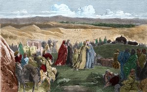 ネウストリアのフランク族の女王であり、チルペリック1世（フランク族の王）の妻であったガルスウィンテ（Galsuinde）（545年頃～567年頃）をフランスに向けて出発させる。Histoire De France En Cent Paintings by Paul Lehugeur "1891 "のエングレーヴィング。 作： Unknown artist