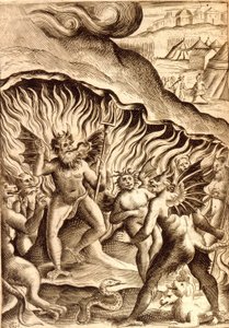 17世紀の作品を参考にした地獄の描写。 作： Unknown artist