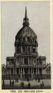 パリのアンヴァリッド・ドーム（Dome des Invalides）。19世紀末のクロモリトグラフ。 作： Unknown artist