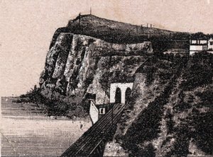 イギリス・ドーバー：シェイクスピア・クリフ（ドーバーのシェイクスピア・クリフ）の眺め。「The World Illustrates 168 Views」にて 未発表（19世紀後半 作： Unknown artist