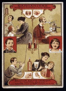 デュモン博士の消毒・麻酔用うがい薬 - 広告、19世紀後半 作： Unknown artist
