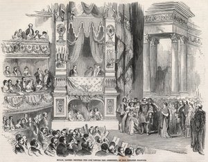 マドモアゼル・レイチェルとして知られるエリザベート・レイチェル・フェリックス（1821-1858）、フランスの悲劇家、1852年にシアター・フランセでナポレオン3世の前で - 第二帝政の公布前夜、レイチェルは1852年10月22日にシアター・フランセで宣言しました。 作： Unknown artist