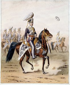 インドのイングランド軍：マドラスの騎兵隊 作： Unknown artist
