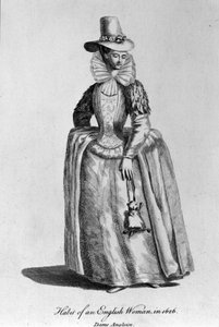 1626年のイギリス人女性。 作： Unknown artist