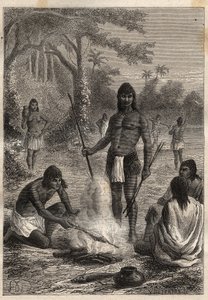 アレクサンダー・フォン・フンボルト（1769-1859）とアイム・ボンプラン（1773-1858）によるアメリカ遠征（1799-1804）。オマガス・インディアン（ペルー・アマゾン） - "The Great Mariners of the 18th century "より引用